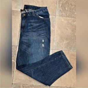 Lane Bryant Distressed Medium Wash Denim Jeans Size 18
